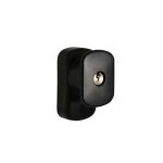 Placca esterna con pomolo verniciata nero per maniglioni antipanico modello fast ad applicare