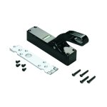 Supporto intermedio in zama in acciaio zincato nero per maniglioni antipanico modello circeo