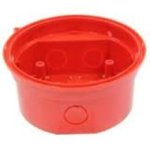 Supporto di montaggio alto profilo di colore rosso completo di base