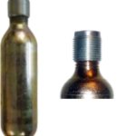 Bombola co2 efc gr. 55 con riduttore passo m15 x 1,25 per filetto 1/2" -20 temp. max 93 gradi c non ricaricabile