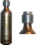 Bombola co2 efc gr. 500 con riduttore passo m18 x 1,50 per filetto 1/2" -20 temp. max 50 gradi c non ricaricabile (solo per box)