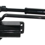 Chiudiporta aereo con fermo colore grigio nero