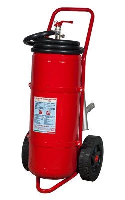 50 L. Water + additive Wheeled Fire Extinguisher - UNI EN 9492 - Model: 20508 - UMBRIA 50 INOX AISI 304