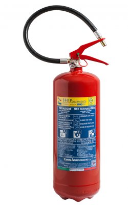 6 Kg Powder Fire Extinguisher- Code 26065- 55A 233B C- MED 2014/90/EU