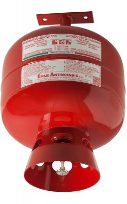 6Kg Powder AUTOMATIC FIRE EXTINGUISHER - Code 13069-3 - PED 2014/68/EU