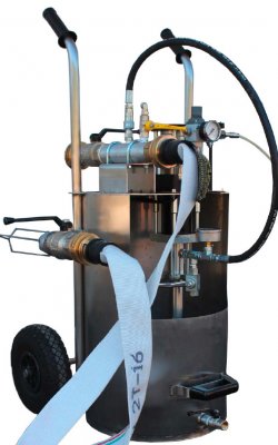 Sistema su ruote pneumatiche multifunzione per collaudo serbatoi e manichette antincendio – Codice 1534-6