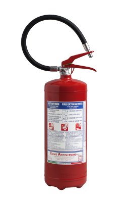6 Kg powder fire extinguisher - Model 21063-51 - 34A 233BC - UNI EN 3-7