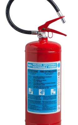 6 Kg powder fire extinguisher - Model 21063-510 - 34A 233BC - UNI EN 3-7 - 100% Sustainable Powder