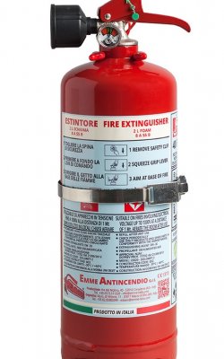 2 L Foam Anti-Freeze Portable fire extinguisher - PED EN 3-7 - Model: 22020