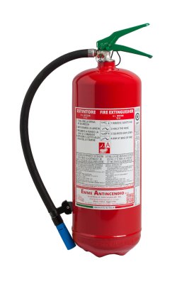 Tragbarer Feuerlöscher, 6 L Wasser - Kode 22061-11 - 13A - UNI EN 3-7 - DIELECTRIC