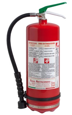 6 L Foam Portable Fire Extinguisher - PED 2014/68/EU - MED 2014/90/EU - Model: 22066-3
