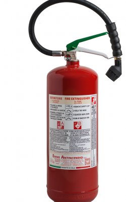 6 L Foam Fire Extinguisher - 27A 233B 40F - UNI EN 3-7 - Code 22066-5E