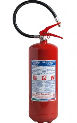 Powder Fire Extinguisher 21065 - UNI EN 3-7 - Kg 6 - Fire Rating 55 A 233 B C