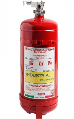 Sistema de extinción de incendios automático Kg 6 Polvo - "Serie Industrial" - 2835 - Modelo 11069