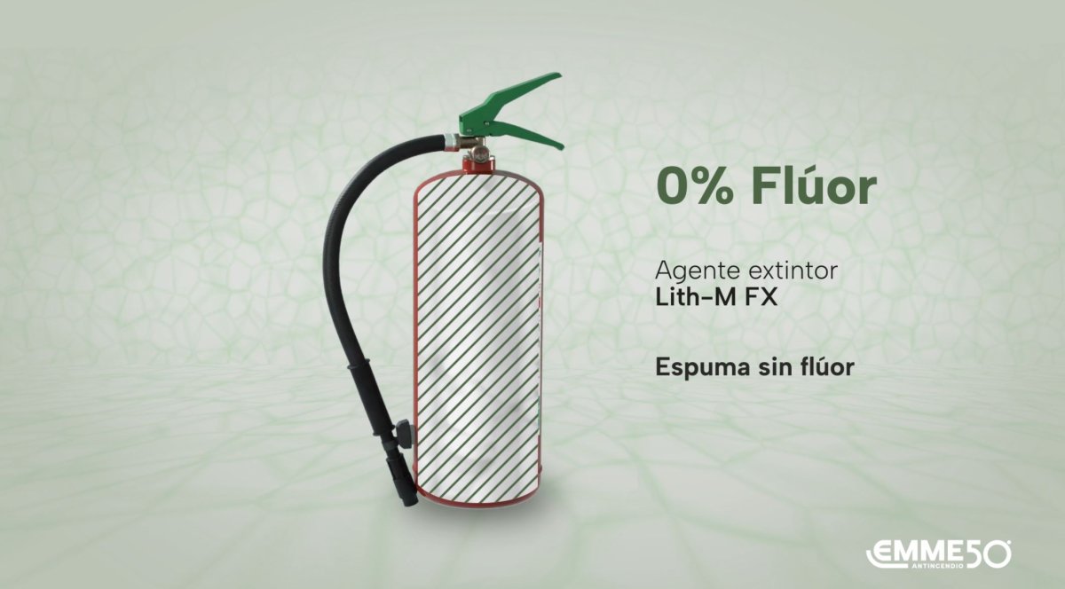 VÍDEO DE PRESENTACIÓN Extintor de espuma sin flúor para incendios de baterías de litio   - "Sin Flúor" 22066-915