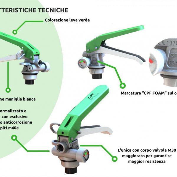 Nuova ed Esclusiva Valvola Anticorrosione Emme Foam per Estintori portatili a base d'acqua