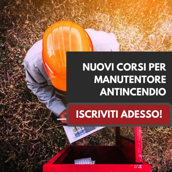 Corsi per manutentore antincendio