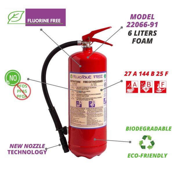 Fluorine Free Fire Extinguisher