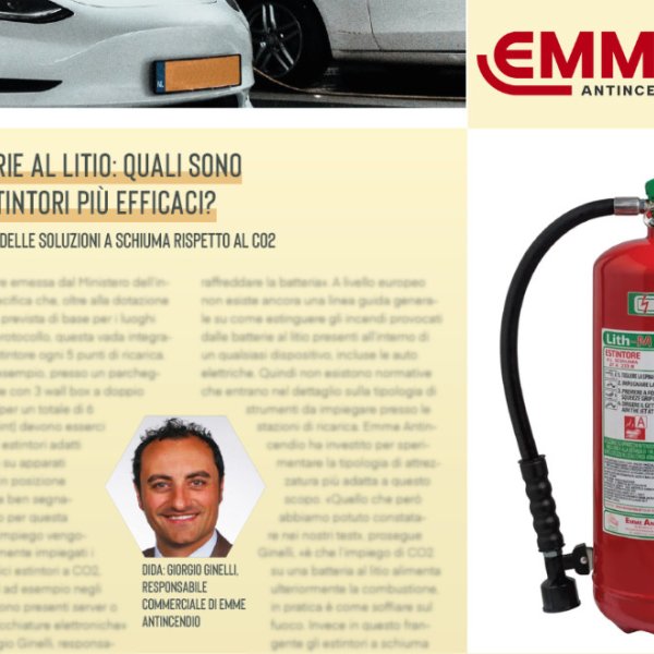 "Batterie al litio: quali sono gli estintori più efficaci?" Leggi l'approfondimento sulla Rivista E-Ricarica