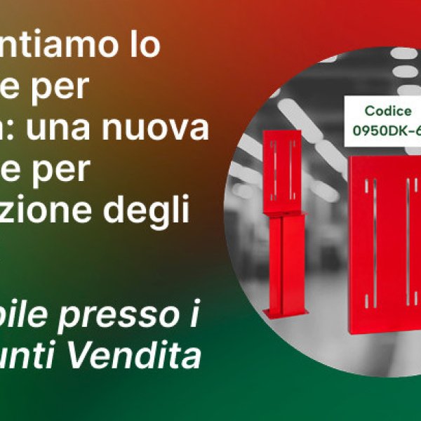 Schienale per piantana e cassetta estintori nei nostri Punti Vendita