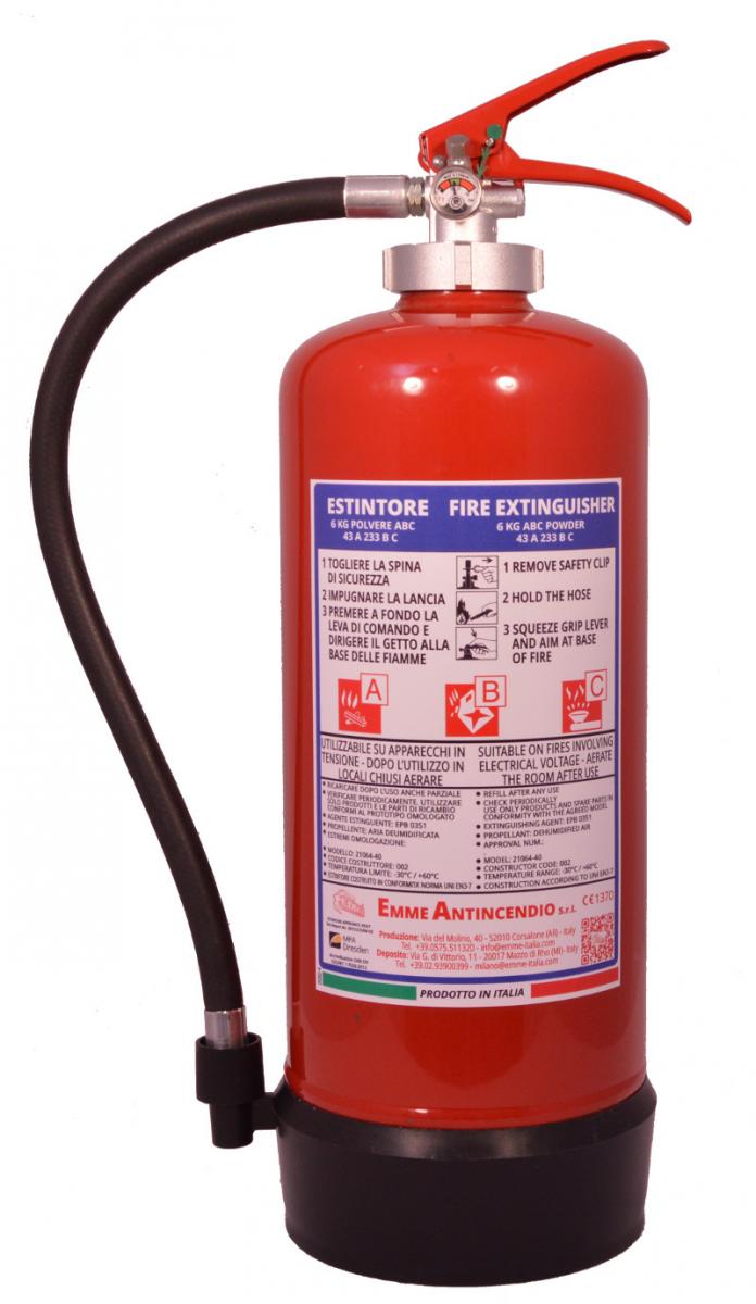 Estintore Kg 6 polvere modello 21064-40