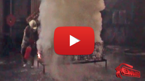 Prova di spegnimento classe di fuoco 27 A