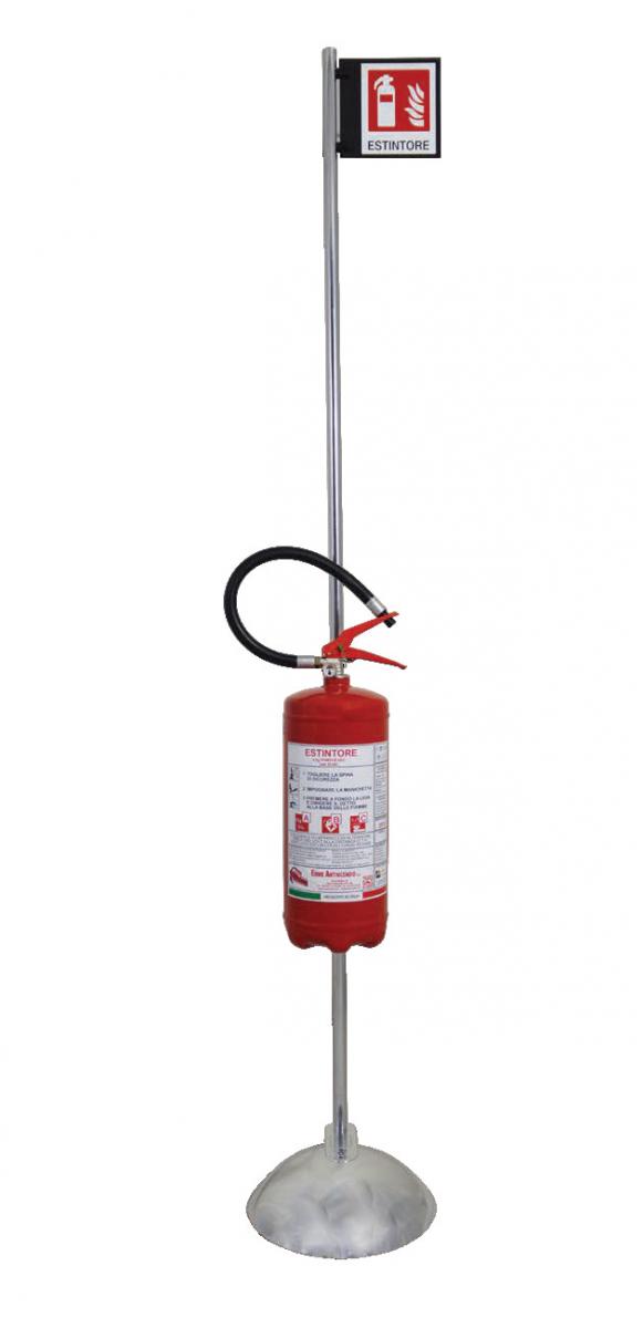 Piantana Porta Estintore Argento - 1899